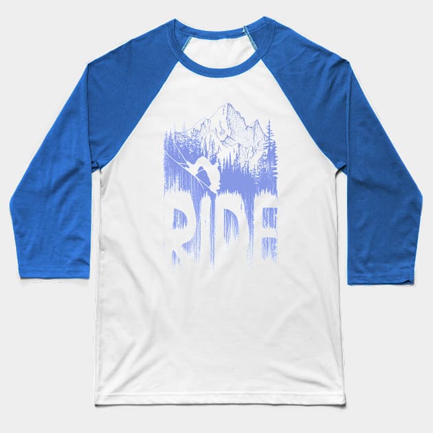 Ride Baseball T-Shirt by OneRedFox